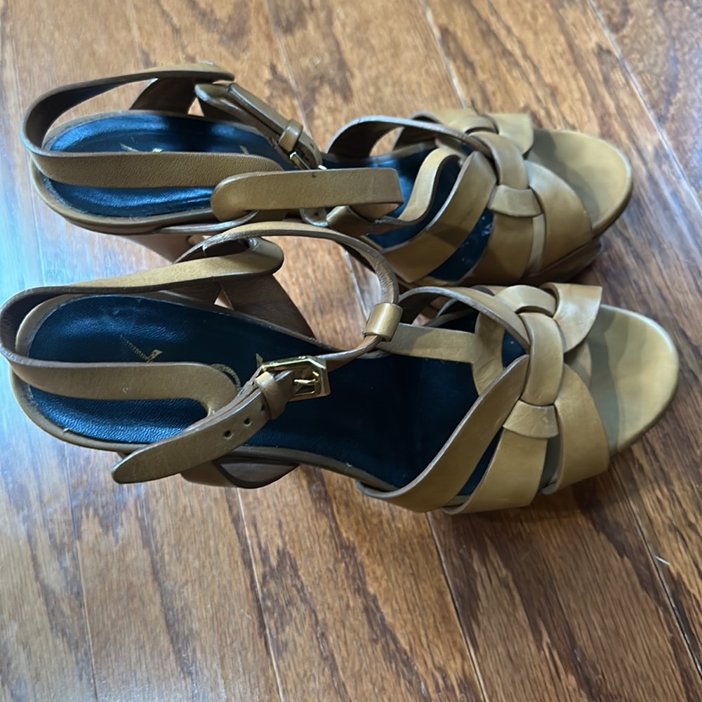 YSL Tribute heels/ Color: Camel/ size 37 - Picture 4 of 4